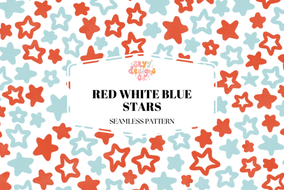 Celebrate with a Vibrant Patriotic Stars Pattern