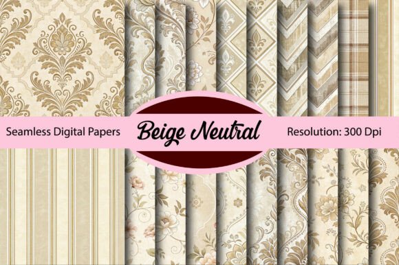 Elevating Visual Identity: The Strategic Power of Beige Neutral Seamless Digital Paper