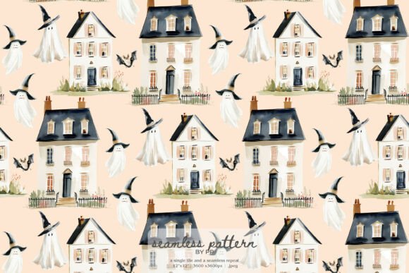 Embracing the Whimsy: The Rise of the Haunted House Seamless Pattern in Modern Design