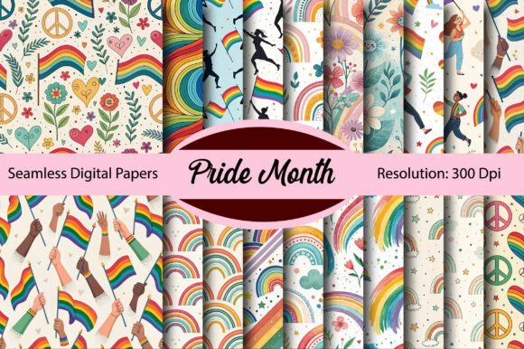 Evaluating Pride Month Seamless Digital Paper for Professional and Personal Design Projects