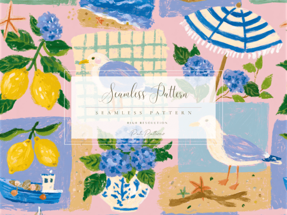 Evaluating the Seamless Coastal Cottage Patchwork Pattern PNG for Commercial and Personal Design