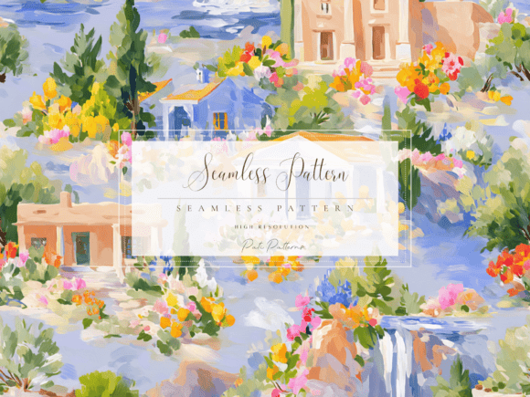 Evaluating the Seamless Watercolor Landscape Pattern for Creative Projects
