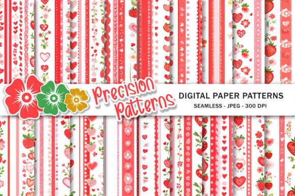Mastering the Strawberry Heart Stripe Seamless Pattern for Professional Designs