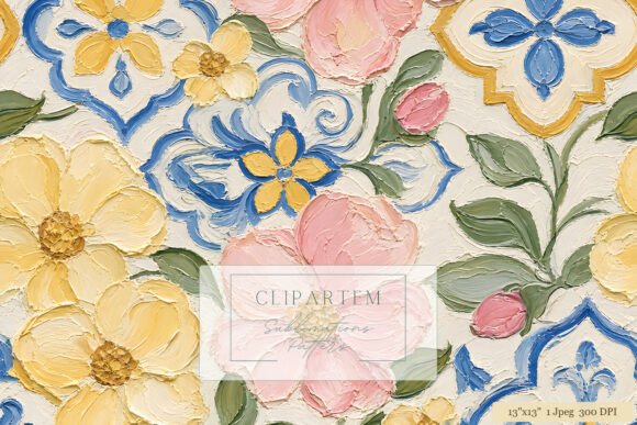Oil Paint Floral Tile Pattern: A Designer's Guide