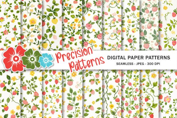 Unlocking Creative Potential with the Strawberry Cottage Watercolor Pattern Collection
