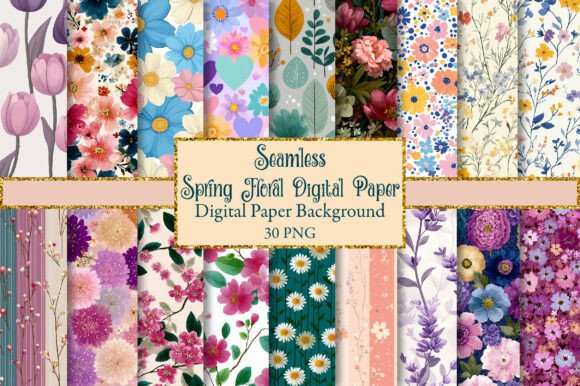 Unlocking Creativity with Spring Floral Digital Seamless Paper
